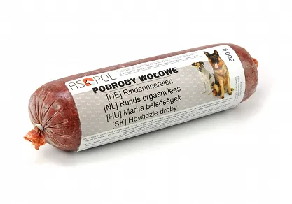 Podroby wołowe dla psów 500 g