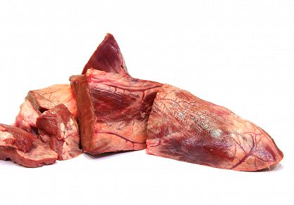 Serce wołowe w kawałkach dla psów 1 kg