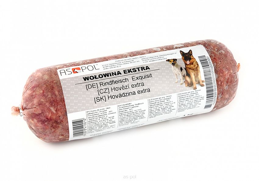 Wołowina extra dla psów 1kg